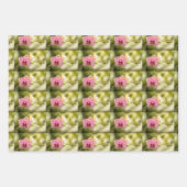 Roze gevlekte orchidee inpakpapier vel (Voorkant 3)