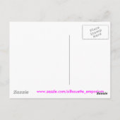 Roze gevleugelde dragonfly briefkaart (Achterkant)