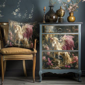 Roze Gevleugelde Eenhoorn Woudland Kussen