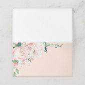 Roze gevulde plaatskaart plaatskaartje (Buitenkant ongevouwen)