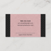 Roze & Geweven (afsprakenkaart) Afsprakenkaartje (Achterkant)