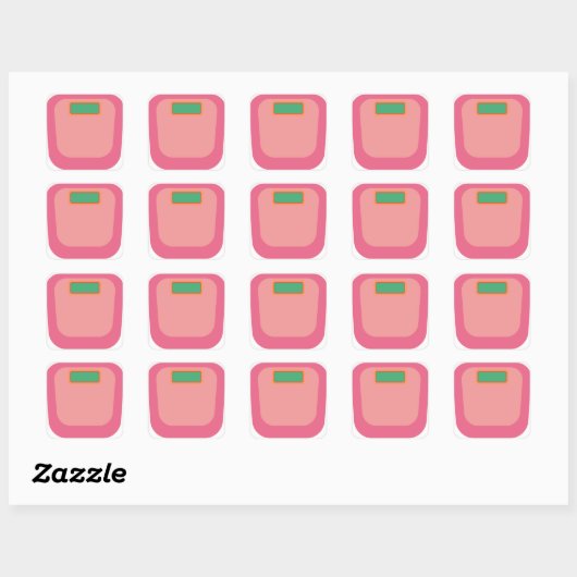 Roze Gewicht Tracker sticker blad (Vel)