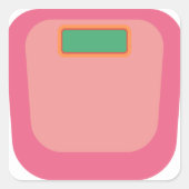 Roze Gewicht Tracker sticker blad (Voorkant)