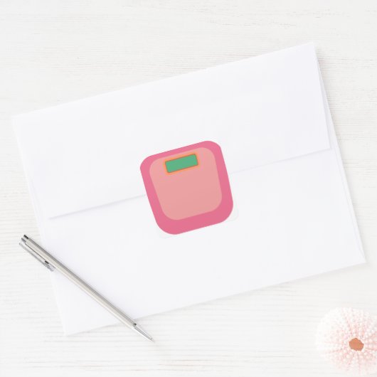 Roze Gewicht Tracker sticker blad (Envelop)