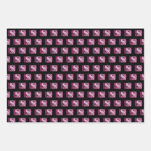 Roze gewoon een meisje dat van Axolotl houdt Inpakpapier Vel (Voorkant)