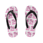 Roze gewoon een meisje dat van Axolotl houdt Kinder Teenslippers (Voetbed)