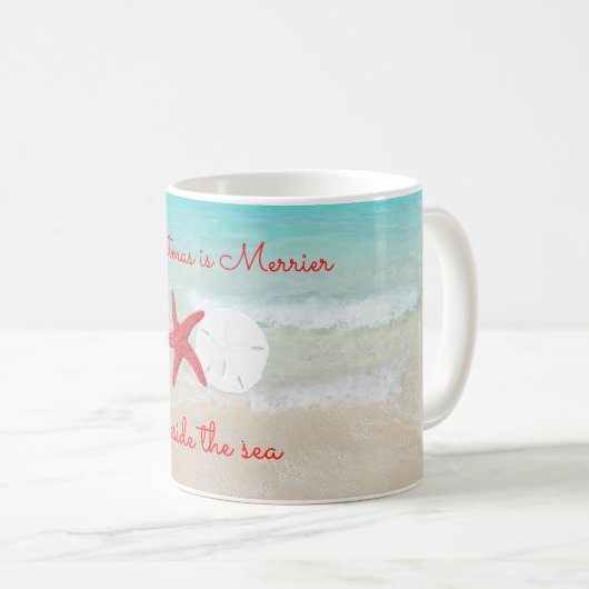 Roze Gezegde voor kerstbal met steentjes Koffiemok (Voorkant rechts)