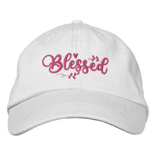 Roze Gezegend Script Geborduurde Pet