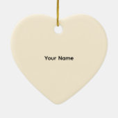 Roze Gezegende Christelijk Kruis Hart Ornament (Achterkant)