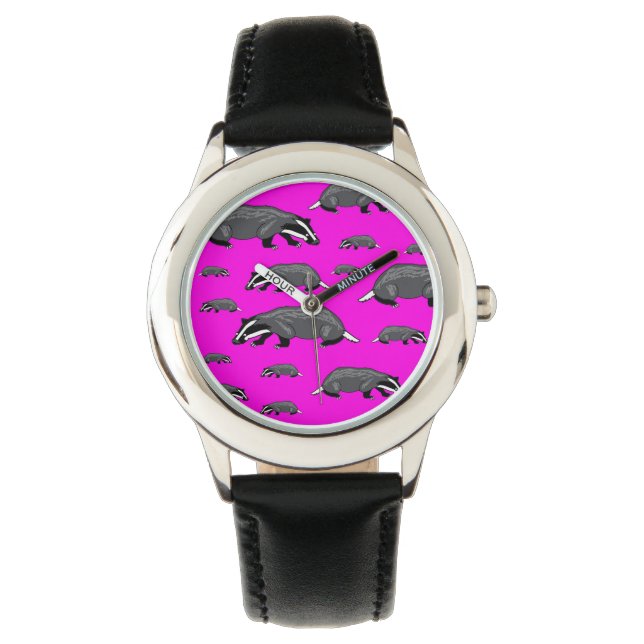 Roze gezicht das horloge (Voorkant)