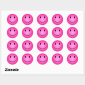 Roze Gezicht Sticker (Vel)