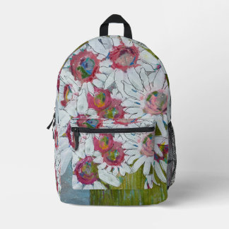Roze Gezichten door Lydia's Art Sangria Bedrukte Rugzak