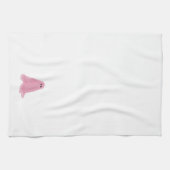 Roze Ghost Halloween Keukenhanddoek (Horizontaal)