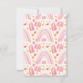 Roze Ghost Little Boo Girls Tweede verjaardag Bedankkaart (Achterkant)