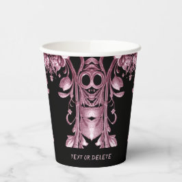 Roze Ghost Paper Cups Papieren Bekers