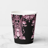 Roze Ghost Paper Cups Papieren Bekers (Voorkant)