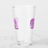 Roze Gia Naam Logo, Glas (Rechts)