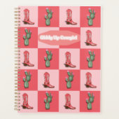Roze Giddy Up Cowgirl Planner (Voorkant)
