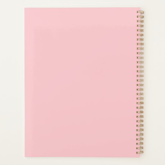 Roze Giddy Up Cowgirl Planner (Achterkant)