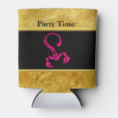 Roze giftige schorpioen zeer venomeus insect blikjeskoeler (Voorkant)