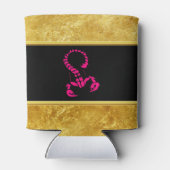 Roze giftige schorpioen zeer venomeus insect blikjeskoeler (Achterkant)