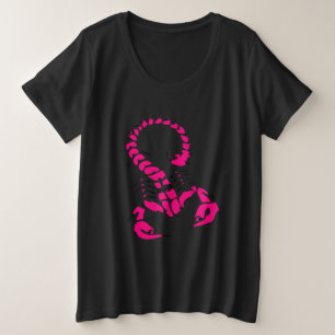 Roze giftige schorpioen zeer venomeus insect grote maat t-shirt
