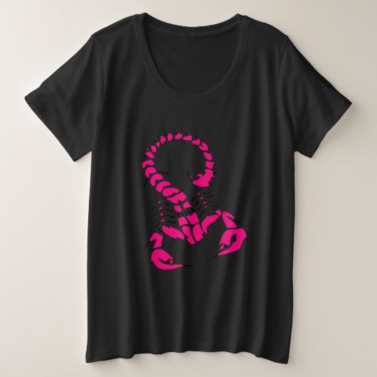 Roze giftige schorpioen zeer venomeus insect grote maat t-shirt (Design voorkant)