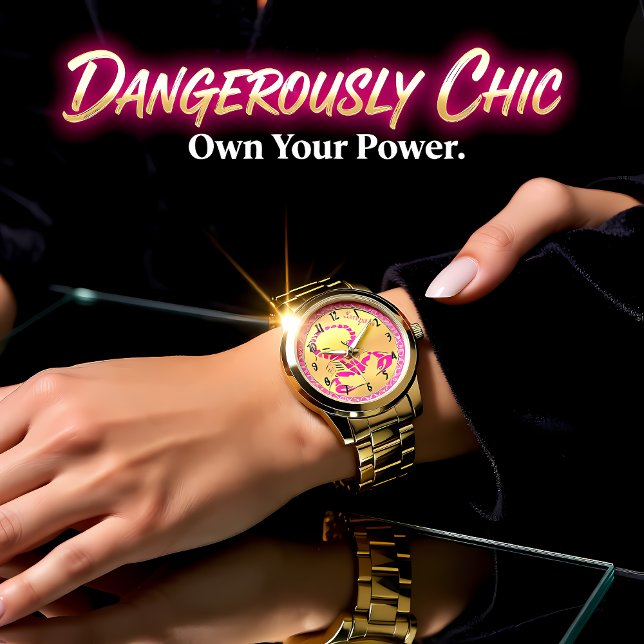 Roze giftige schorpioen zeer venomeus insect horloge (Creator heeft geüpload)