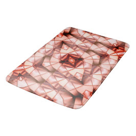 Roze gigantische 'parelbloemen', digitale tekening badmat