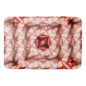 Roze gigantische 'parelbloemen', digitale tekening badmat (Voorkant)