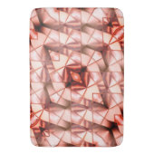 Roze gigantische 'parelbloemen', digitale tekening badmat (Voorkant Verticaal)