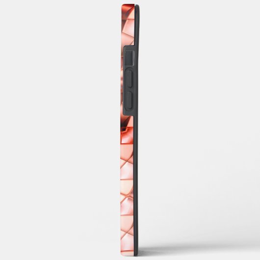 Roze gigantische 'parelbloemen', virtuele tekening Case-Mate iPhone case (Achterkant / Links)