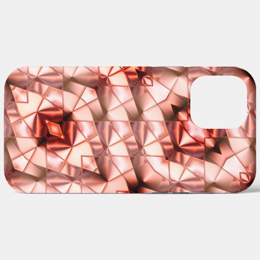 Roze gigantische 'parelbloemen', virtuele tekening Case-Mate iPhone case (Achterkant (horizontaal))