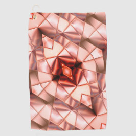 Roze gigantische 'parelbloemen', virtuele tekening golfhanddoek