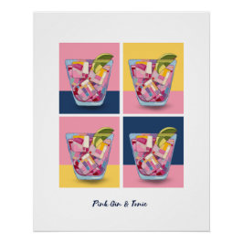 ROZE GIN & TONIC 5 POSTER