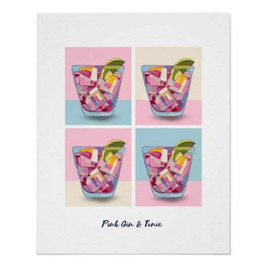 ROZE GIN & TONIC 7 POSTER (Voorkant)