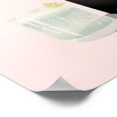 Roze gin & tonic Cocktail | Voor gin-lovers Poster (Hoek)