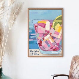 ROZE GIN & TONIC POSTER