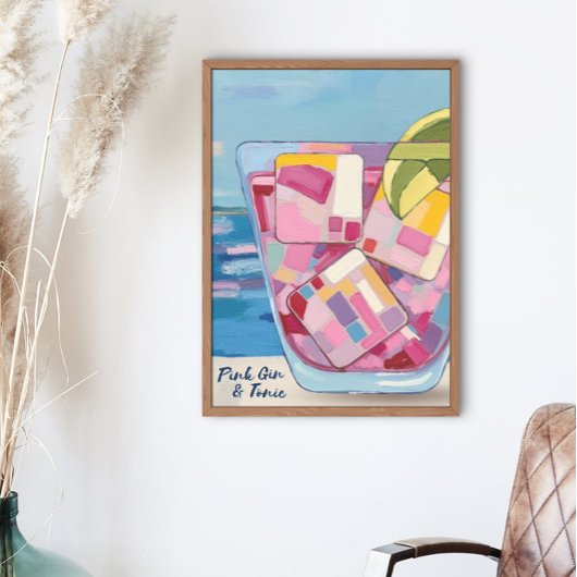 ROZE GIN & TONIC POSTER