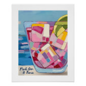 ROZE GIN & TONIC POSTER (Voorkant)