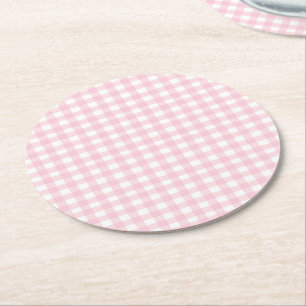 Roze Gingang Ronde Kartonnen Onderzetter