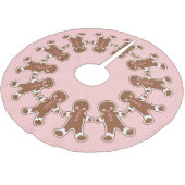 Roze Gingerbread Jongens Kerstboom Rok (Gekanteld)