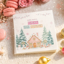 Roze GingerBread Winter Onederland 1e verjaardag