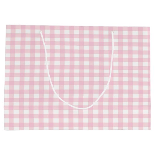 Roze Gingham 1 Groot Cadeauzakje (Achterkant)