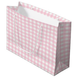 Roze Gingham 1 Groot Cadeauzakje