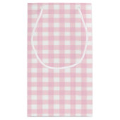 Roze Gingham 1 Klein Cadeauzakje (Achterkant)