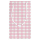 Roze Gingham 1 Klein Cadeauzakje (Voorkant)
