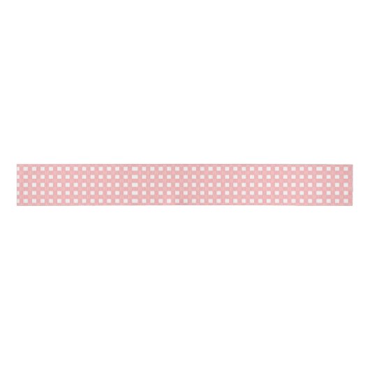 Roze Gingham 3-inch Beauty Grosgrain Lint (Voorkant)