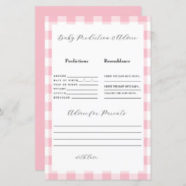 Roze Gingham Baby Predictions