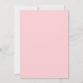 Roze Gingham Baby shower uitnodiging (Achterkant)